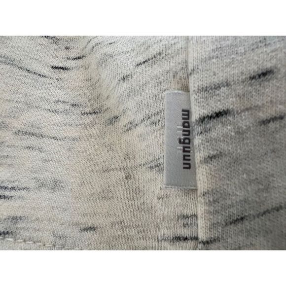 Manguun Mens Sz L Heathered Beige Long Sleeve Pullover Crew Neck Shirt - Picture 4 of 6